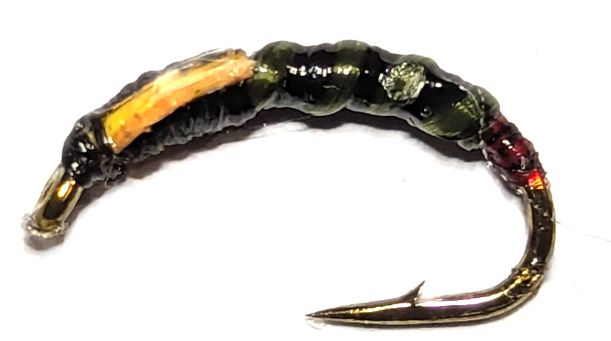 Buzzer- flexi floss -Black ,Sunburst buds #12 barbed  [BFF26]