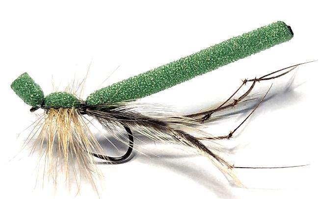 Daddy long legs,OLIVE  foam# 12 Barbless wide gape  [DAD 25]