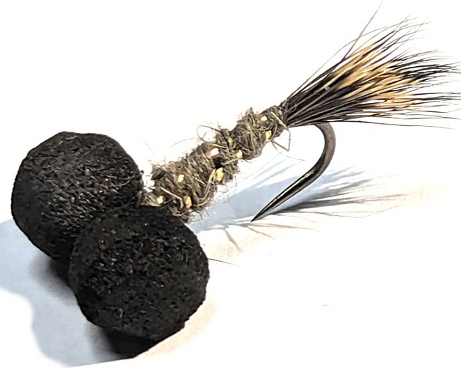 Booby natural hares ear,#12 barbless [BB59]