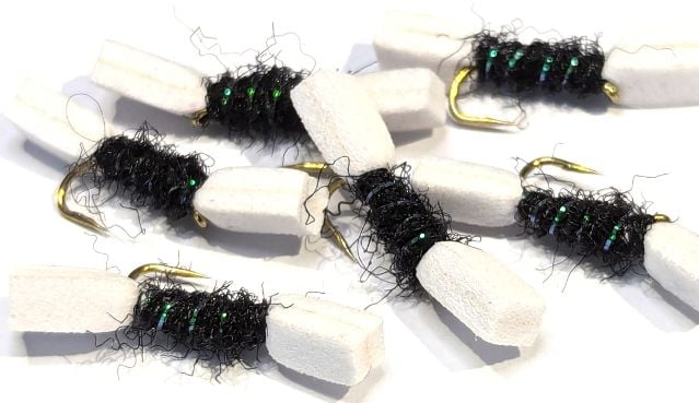 Shipmans Buzzer- Black Sugarcube ,#12 BARBLESS [BS25]