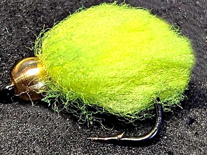 FL YELLOW Eggstasy  egg  - Weighted #12 barbed/ E75