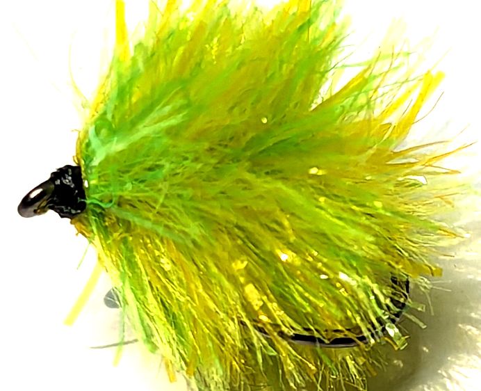 Two tone Blob-Sunburst /chartreuse -size 10 Barbed -[BL72]