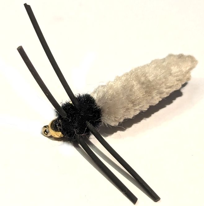 Wotsit, Mitten, Mop Fly , Grey /rubber legs [mop 6]