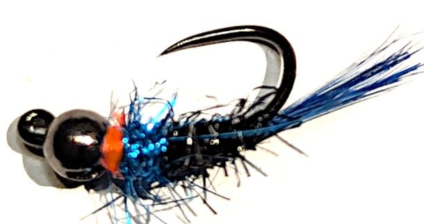 Grayling fly, Blue # 14 barbless, Tungsten  [GR8]