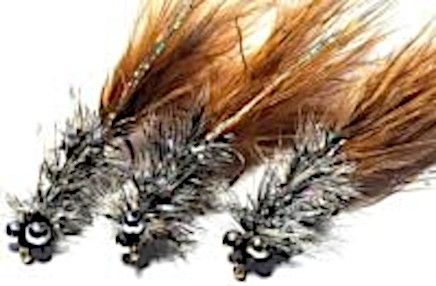 10 X  Humongous Silver and Brown # 8 barbed[HU18]