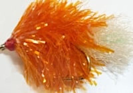 10 X  Blob,Burnt Orange and white  #10 barbed /BL40