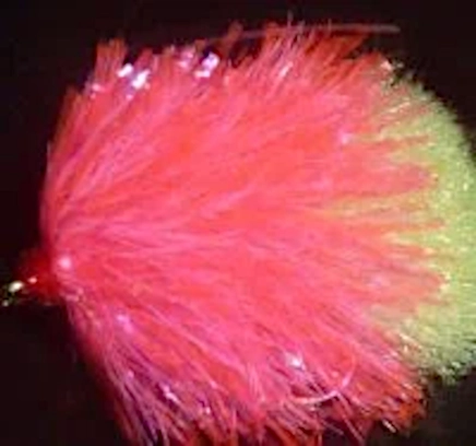 10 X  Blob - FL Pink with Yellow tail #10 barbed /BL32