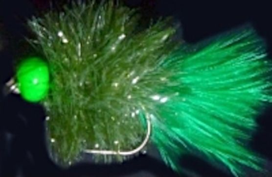 10 X Blob - Olive and Green hot head #10 barbed /BL5