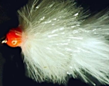 10 X Blob - White - hot head red #10 barbed /BL3