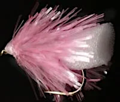 FABS X 10 FLIES ,Baby Pink and White #10 barbed / F11