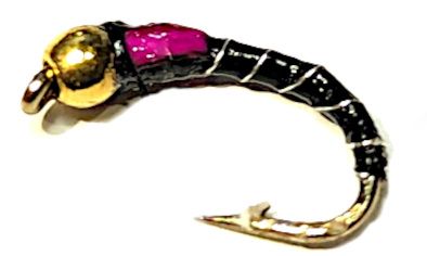 Gold head buzzer ,Pink cheek#14 Barbed  [BH38]
