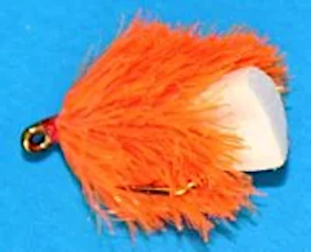 10  X ,FAB - orange and white #10 barbed / F26