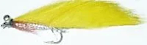 10 x   zonker - chain-eye Yellow and Silver, # 10 barbed/Z 47