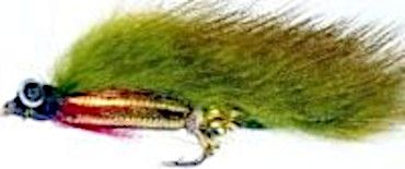 10 x   zonker - chain-eye Olive, # 10 barbed/Z 39