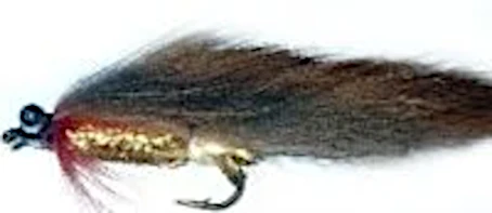 10 x  zonker - chain-eye Brown and Gold, # 10 barbed/Z 45