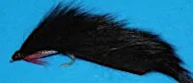 10 x zonker - Black with Pearl mylar # 10 barbed /Z4