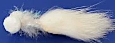 10 X  MINKY Booby White # 12 barbed [BB 48]
