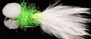 10 X Green / white booby # 10 barbed/ BB 21