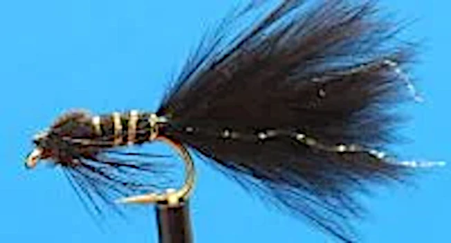 10  X  Damsel - Black Marabou/Crystal flash/ no eyes Damsel - #12 barbed, DAM 11