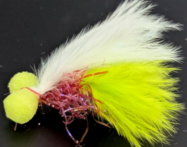 Booby White Claret Chartreuse  size 12 barbed /BB1
