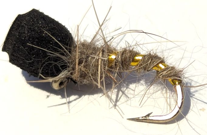 Buzzer-suspender Hares ear,Gold rib #16  [FB1]