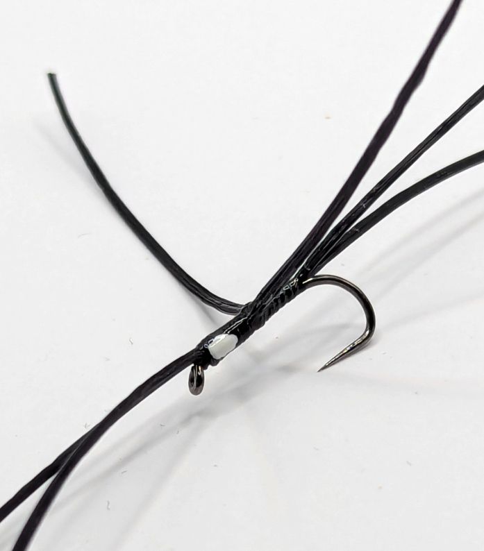 6 Leg Bloodworm,Apps ,Wicked white#10 barbless BL180