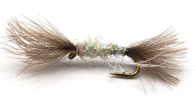Buzzer - Shipmans -CDC Pearl #16 Barbed A1 TROUT FLIES  CDC49