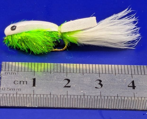 5 x  Floating fry - Black eyed cat, foam,#12 Barbed[FF12]