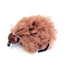 Eggstasy egg Pellet Brown/chocolat Brown Bead , flies SIZE 10 Barbless/ E198