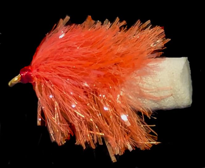 FAB - orange and white  #10 barbed / F26