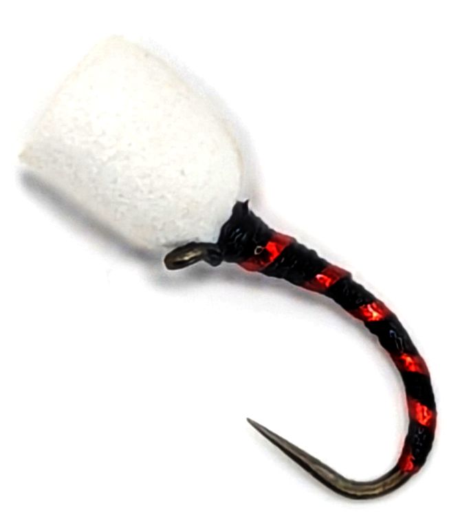 Buzzer-suspender - Black and holo Red#16  BARBLESS  [FB32]