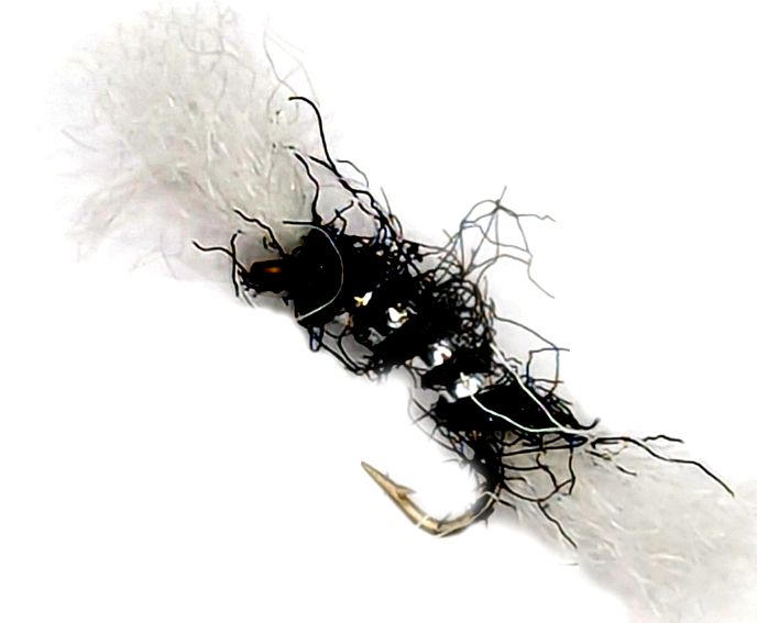 Shipmans Buzzer- Black / Silver #12 barbed [BS 12]