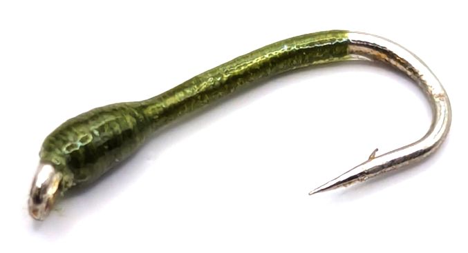 Buzzer-Olive   #12 Barbed wet hook BV50