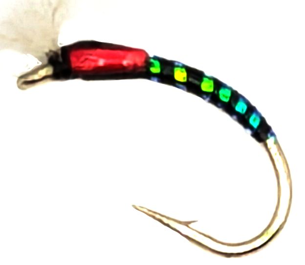 Buzzer, black, Red with breathers  #16 Barbed BV96
