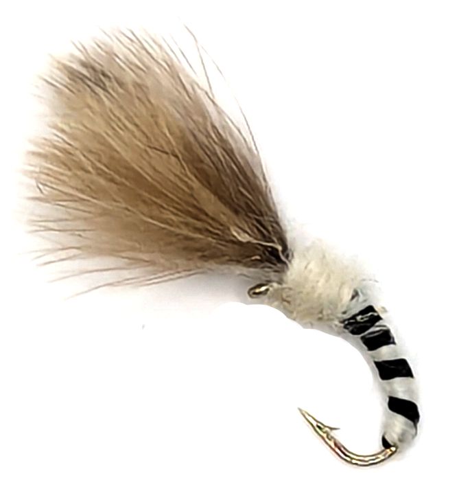 Buzzer / cdc shuttlecock / White and Black #14 barbed CDC27