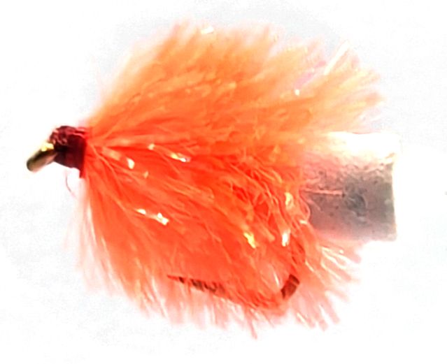 5 X  FAB - orange and white  #10 barbed / F26