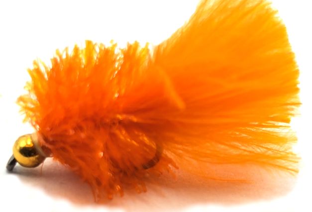 5 X   Blob-  Orange -Gold head  /BL7 #10 BARBLESS