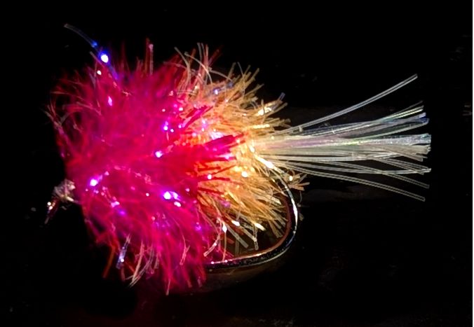Blob,UV Pink /YELLOW,unweighted,barbless #10 /BL27