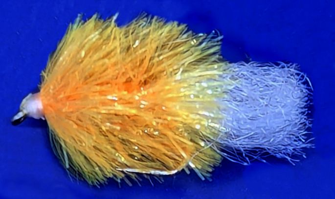 5 X   Blob - Yellow  and White #10 barbed /BL36