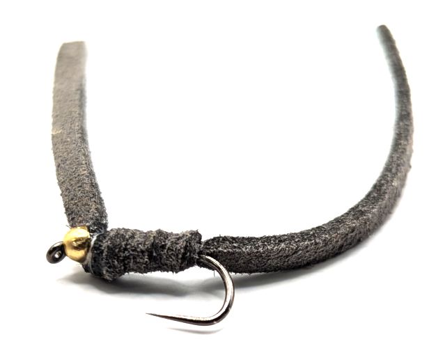 BloodWorm,Leather Grey #10 Barbless BL 60