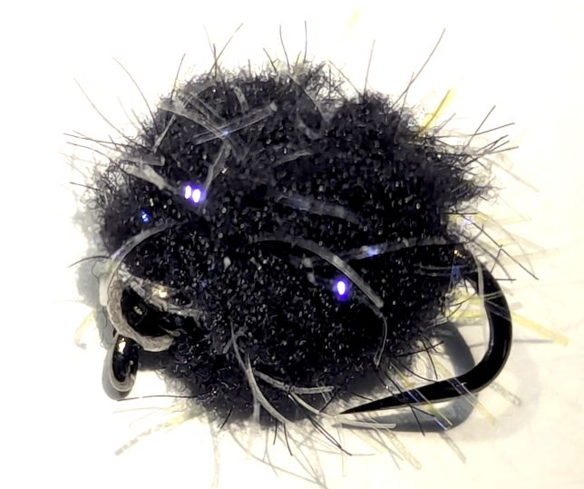 Tungsten eggstacy egg fly , UV  black  #10 barbless EGG211