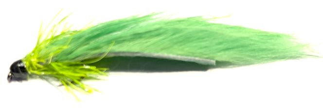 Zonker Tungsten Bead Green / Lime  #10 Barbless Z85
