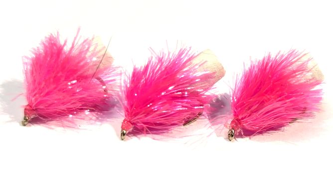 5 X   Pink and White #10 barbed / F11