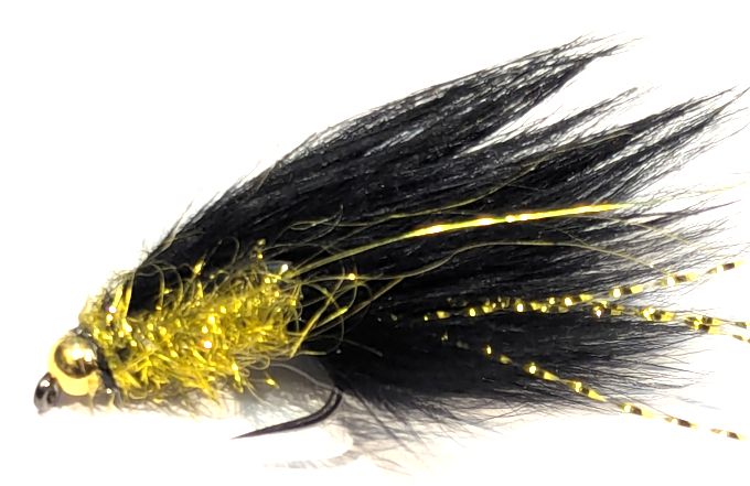 Zonker mini Black and Gold #10 Barbless Z104