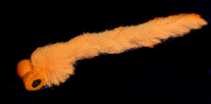 Booby Eggstasy Worm Peachy Coral  #10 Barbless BEW6