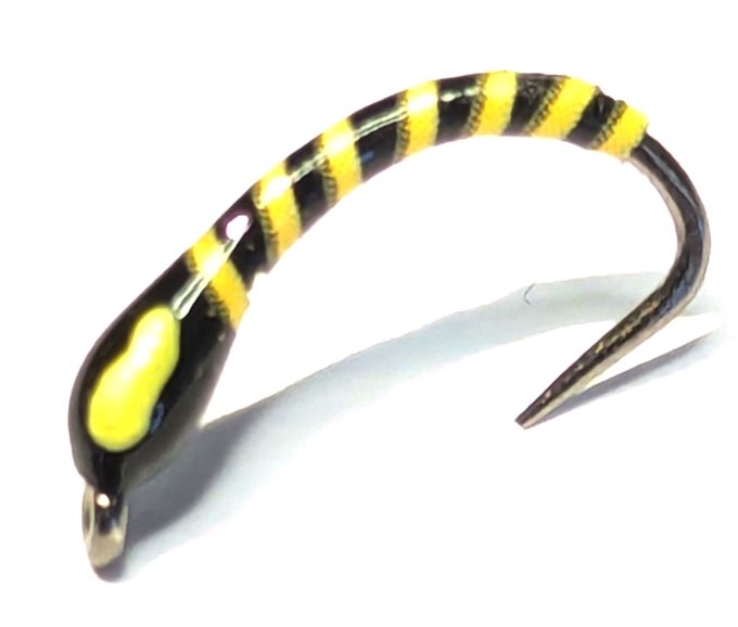 Buzzer -yellow ,synthetic Quill , barbless #12  Q30