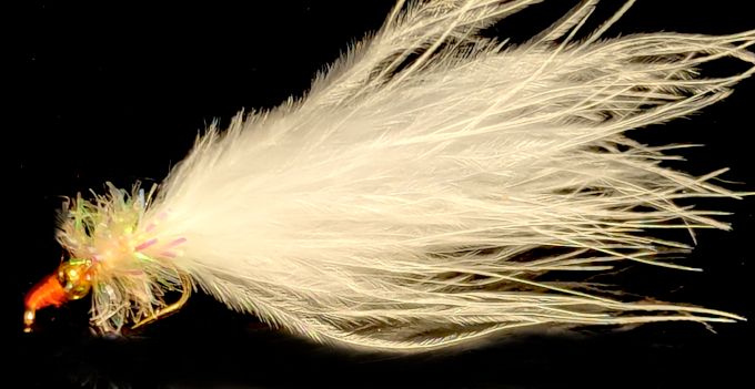 Nomad-White/ Pearl/ Orange   #12 Barbed  [N15]