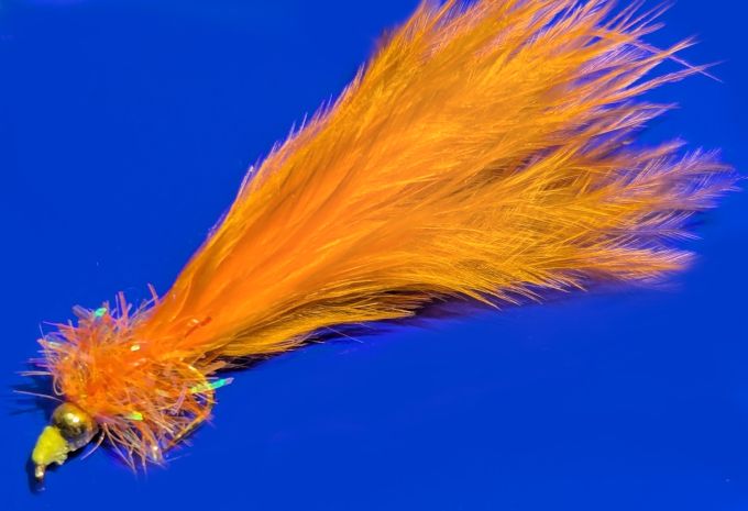 Nomad- Orange with Yellow head   #12 Barbed  N2