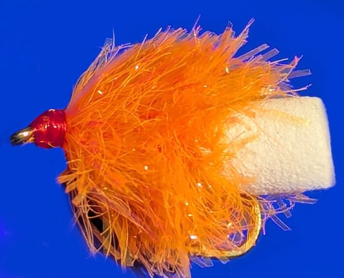 FAB - orange and white  #10 barbed / F26