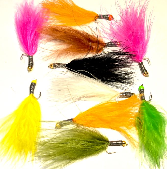 Stalking bugs X 10  Trout flies , assorted patterns